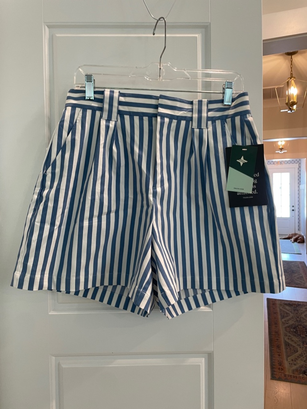 Tuckernuck, blue and white striped shorts NWT